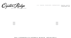 Desktop Screenshot of oysterridge.com