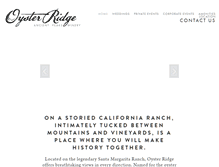 Tablet Screenshot of oysterridge.com